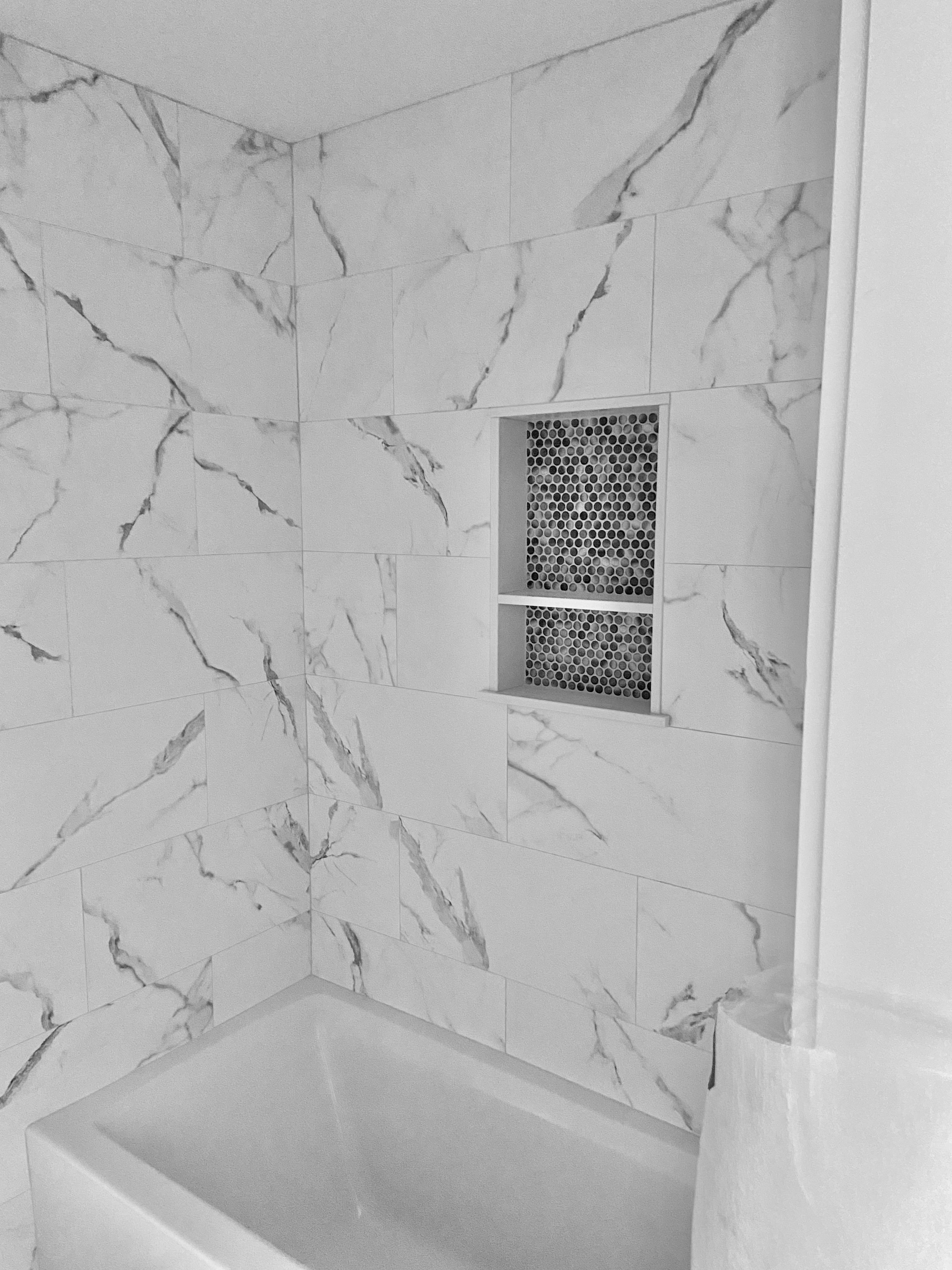 Custom tile shower